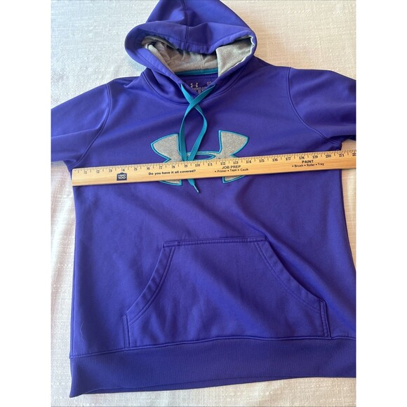 UNDER ARMOUR UA STORM SWEATSHIRT HOODIE Purple Gray Teal Women’s Size Medium - Picture 7 of 8